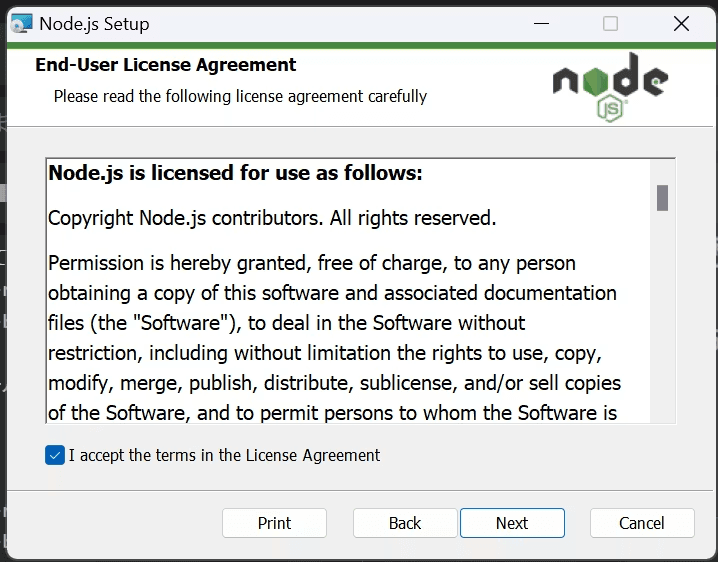 nodeインストーラー画面2