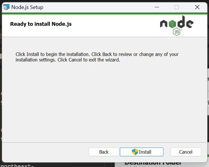 nodeインストーラー画面6